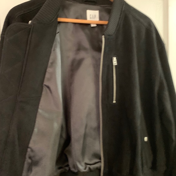 Ladies Suede Bomber Jacket - Picture 3 of 11